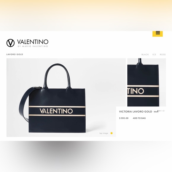 BNWT VALENTINO  VICTORIA LAVORO TOTE - Picture 13 of 16